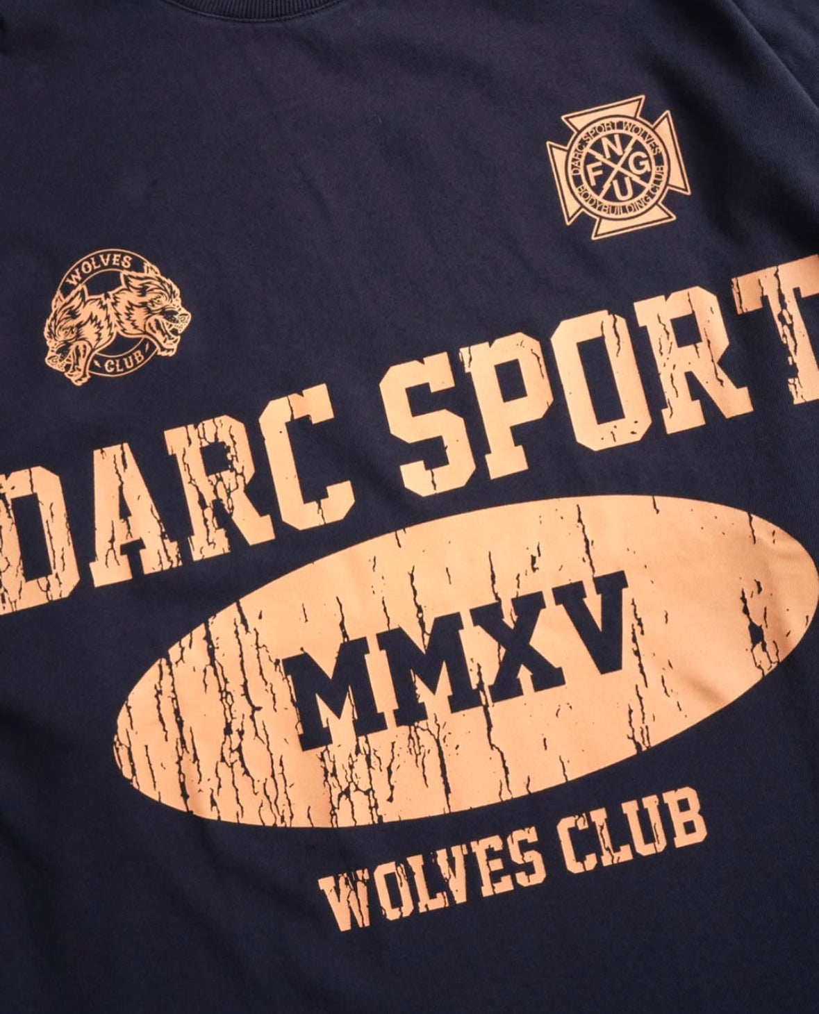 Gridiron Premium Oversized Tee in Midnight Blue
