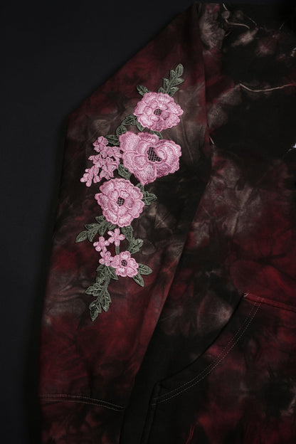 BAROQUE MARBLE ROSES HOODIE IN BAROQUE WASH