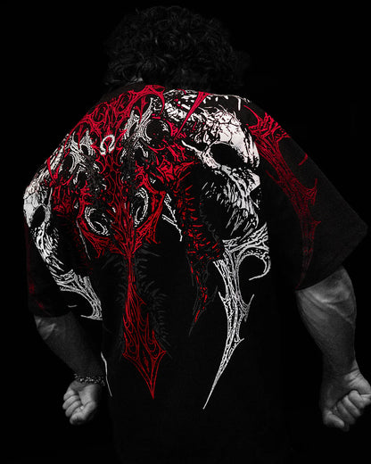 Deathclaw Oversized T-shirt - [HEAVENLY RED]