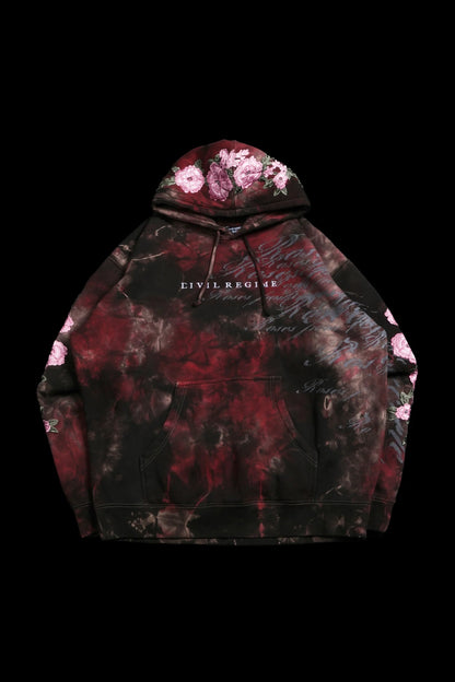 BAROQUE MARBLE ROSES HOODIE IN BAROQUE WASH