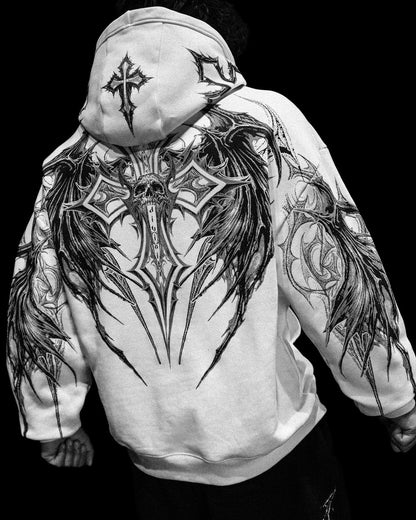 Nightfall Oversized Pullover Hoodie [DIVINE WHITE] / MAY COLL 2026