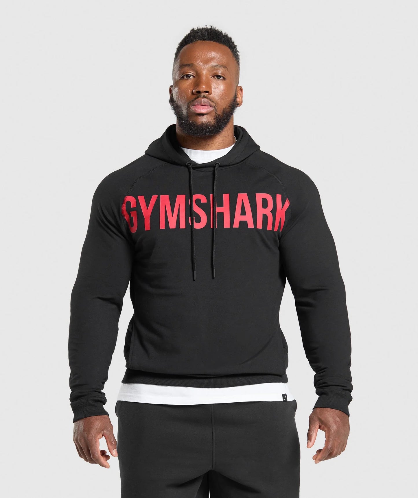 Gymshark Prime Hoodie [BLACK/RED]
