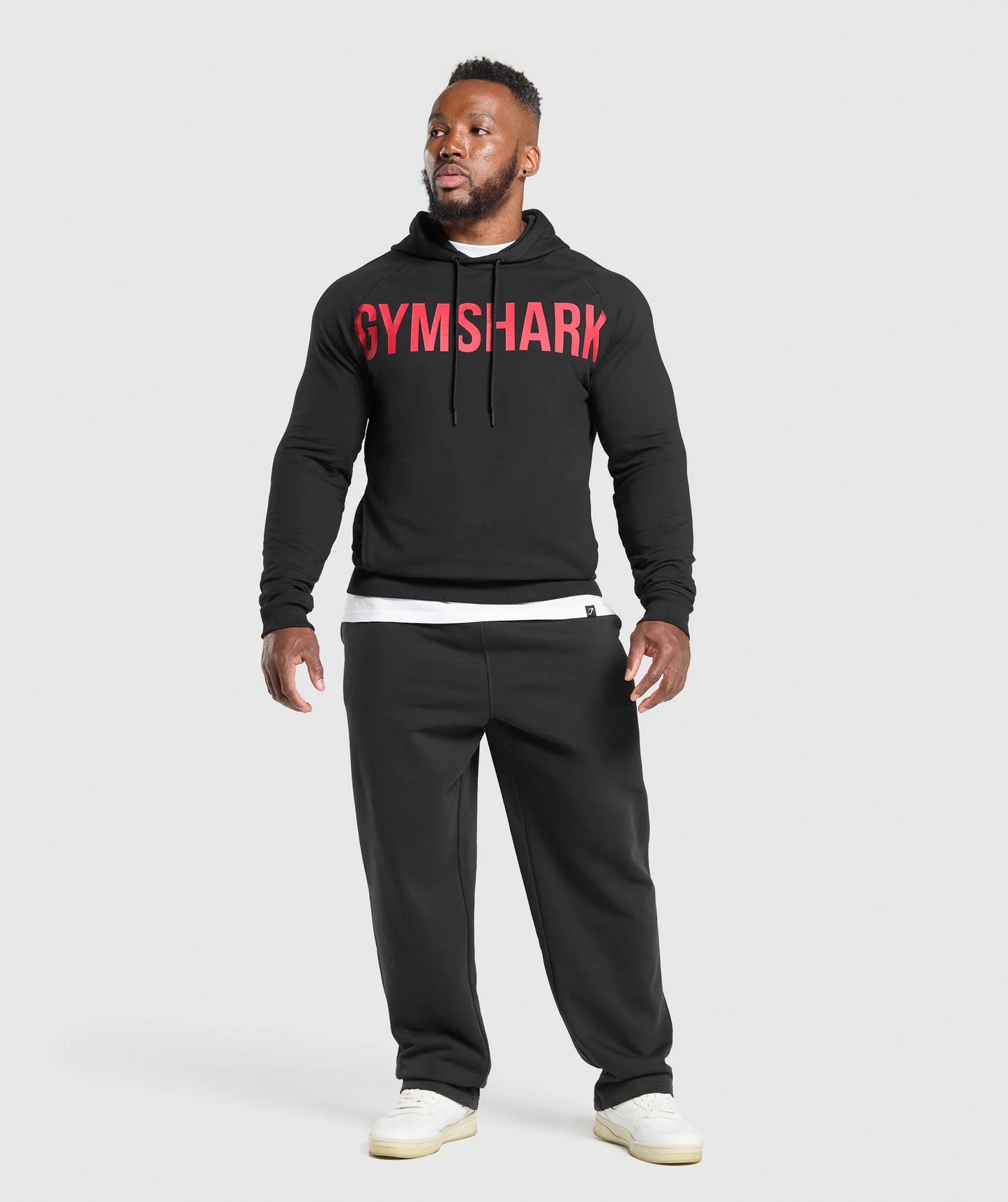 Gymshark Prime Hoodie [BLACK/RED]