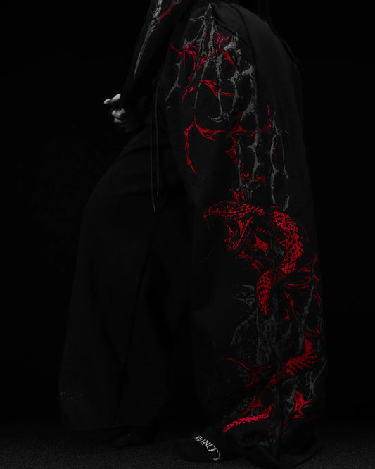 Night Serpent Oversized Banana Sweatpants [NIGHTMARE]