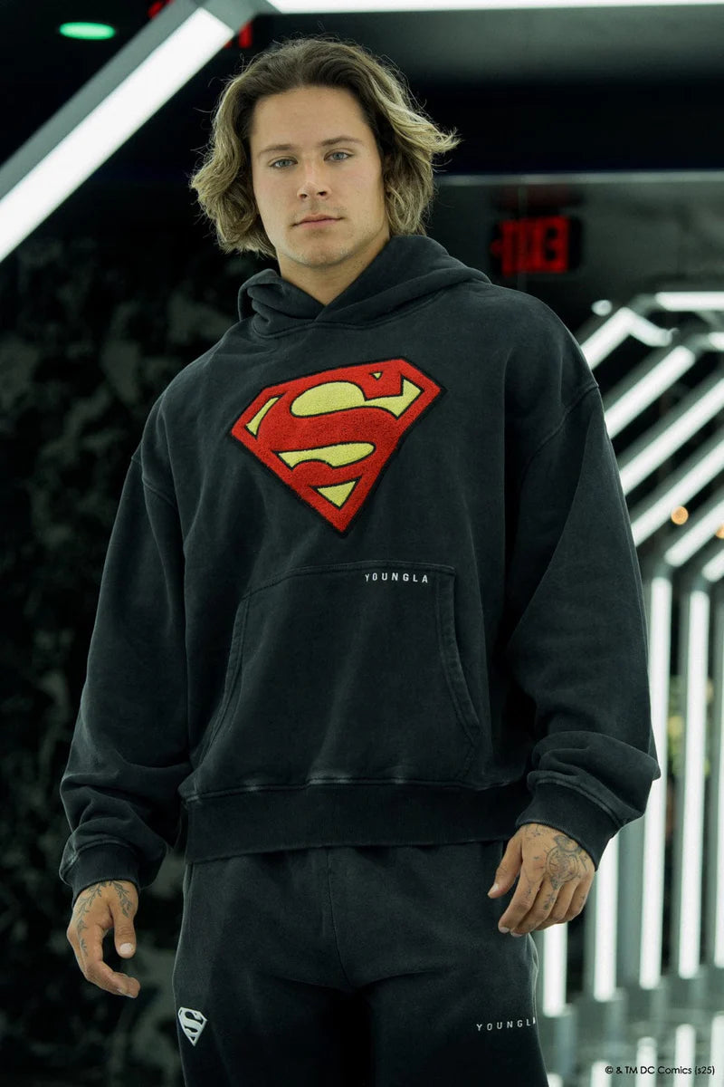 5079 - Superman Legacy Hoodies [BLACK WASH]