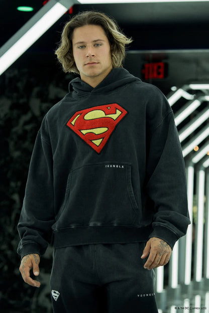 5079 - Superman Legacy Hoodies [BLACK WASH]