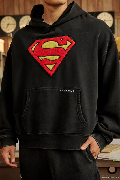 5079 - Superman Legacy Hoodies [BLACK WASH]