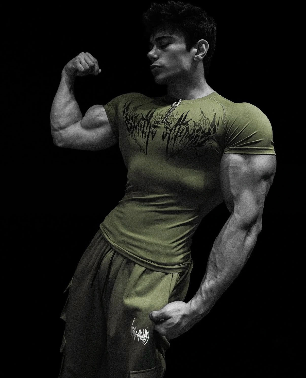 Void Tech Deathwing Quarter Zip Compression [GREEN OLIVE]