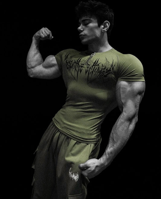 Void Tech Deathwing Quarter Zip Compression [GREEN OLIVE]