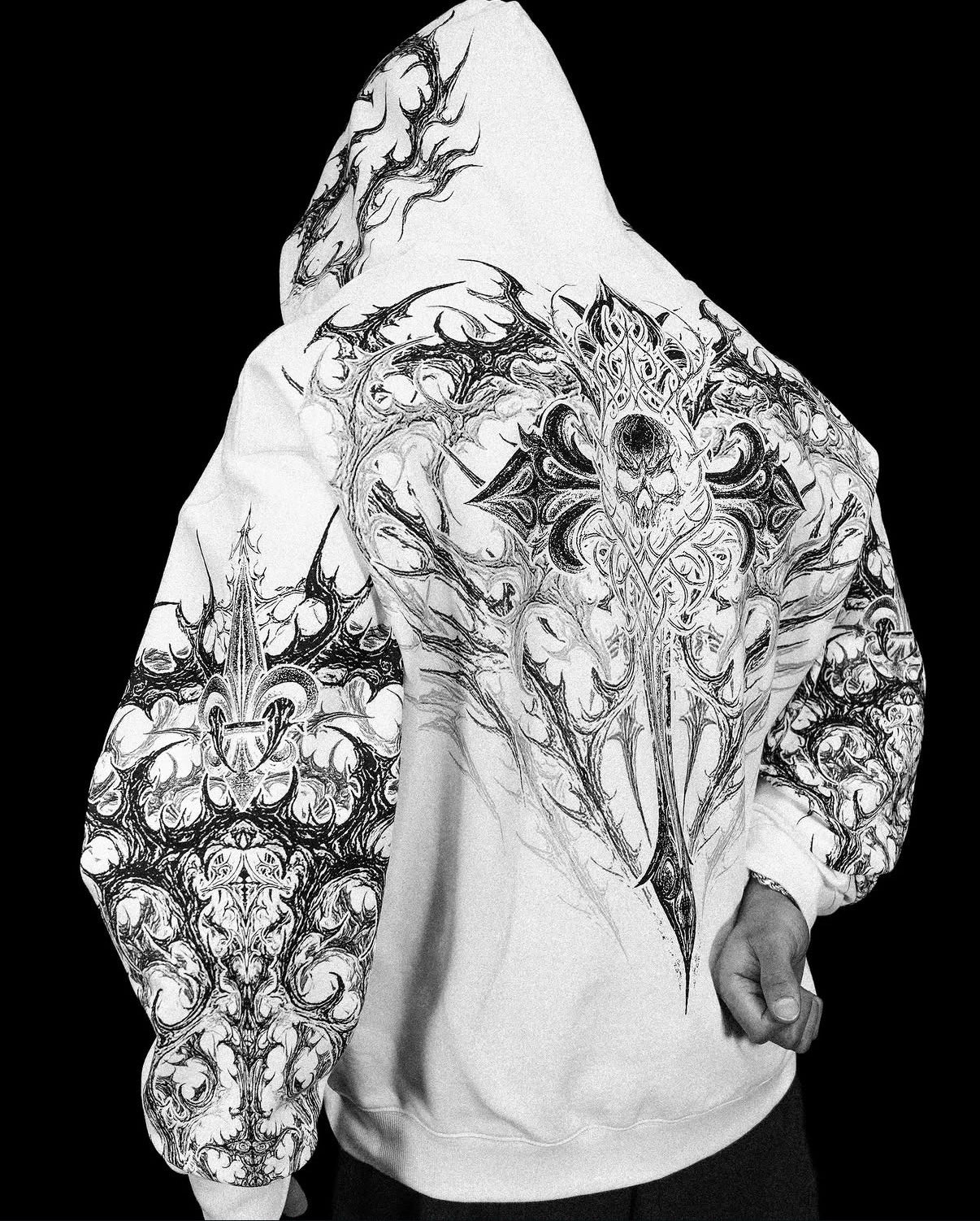 Heavenly Knight Oversized Zip-Up Hoodie [DIVINE WHITE] / DEC COLLECTION 2025