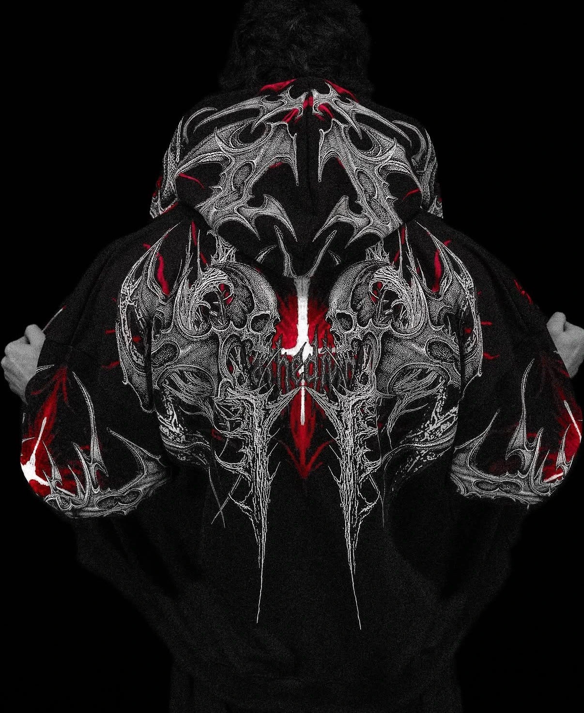 Death Blight Zip-up Hoodie [HEAVENLY RED]
