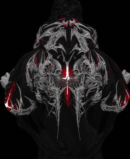Death Blight Zip-up Hoodie [HEAVENLY RED]