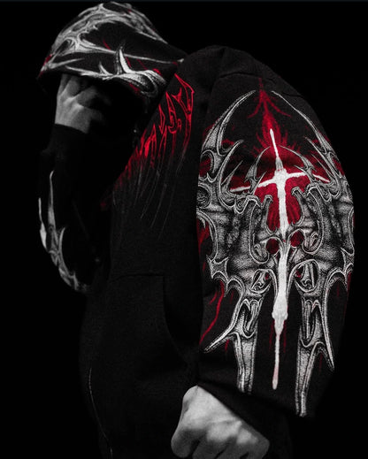 Death Blight Zip-up Hoodie [HEAVENLY RED]