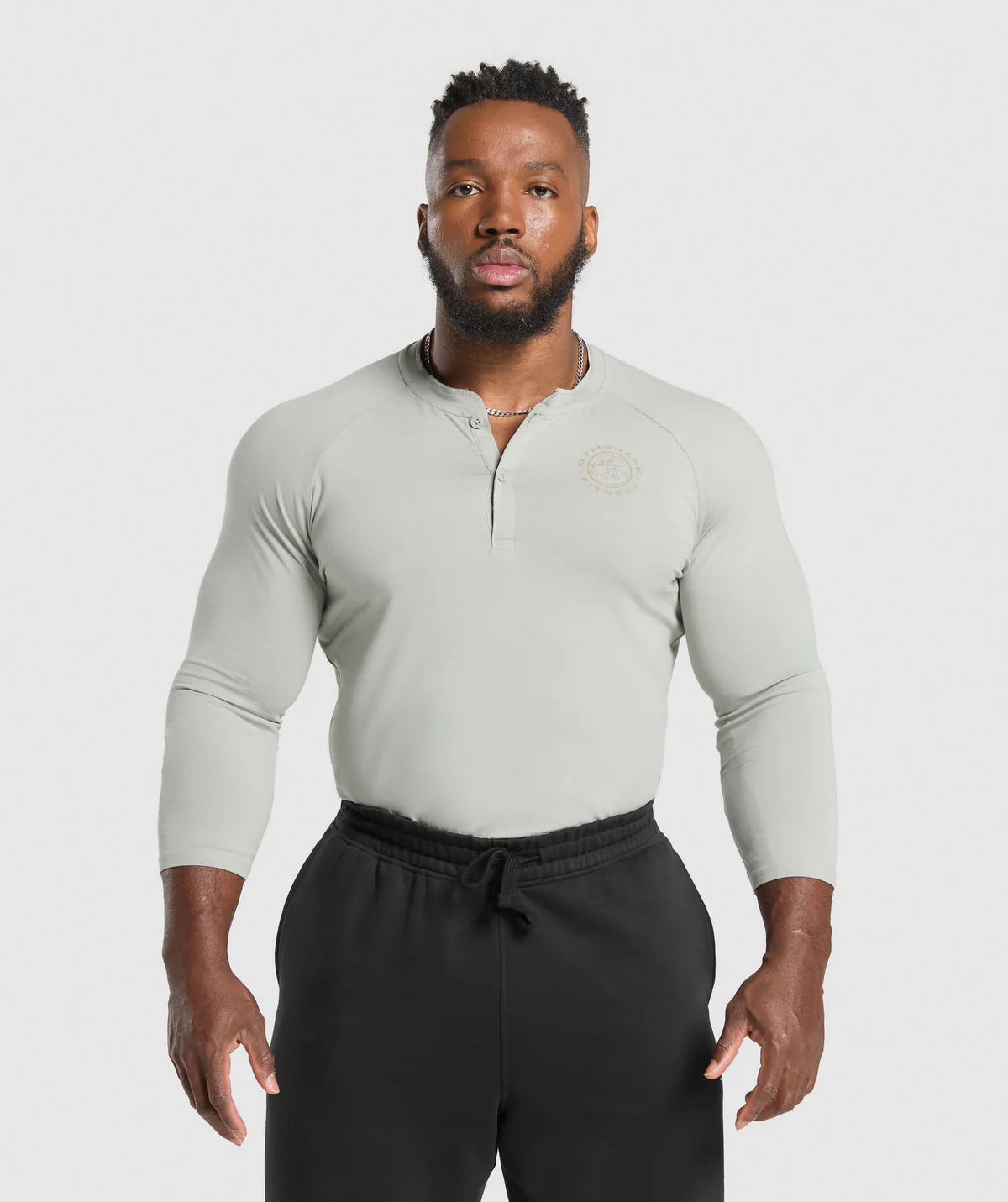 Gymshark Legacy Henley [STONE GREY]