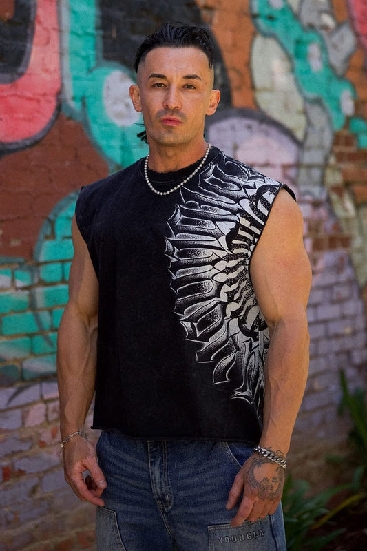 3059 - Armor Ink Cut-Off [BLACK WASH]