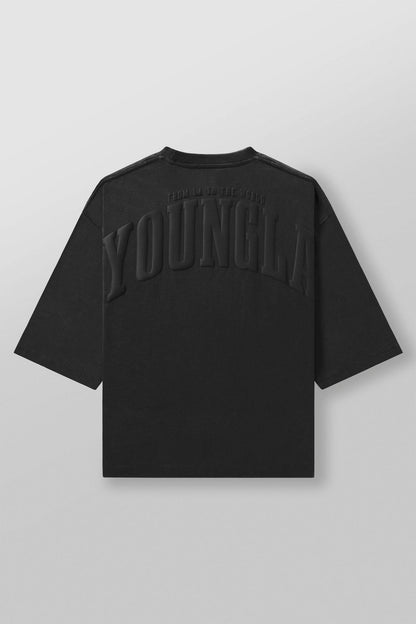 4138 - Foundation Cropped Tees Black wash